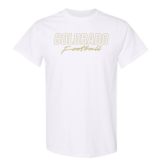 Colorado - NCAA Football : Gage Goldberg - White Out Classic Shersey T-Shirt-0