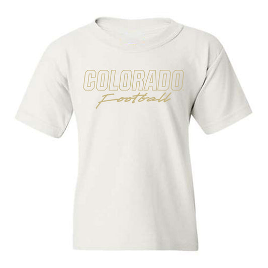 Colorado - NCAA Football : Damian Henderson - White Out Classic Shersey Youth T-Shirt-0