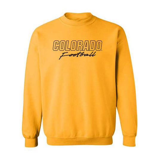 Colorado - NCAA Football : Damian Henderson - Gold Classic Shersey Crewneck Sweatshirt-0