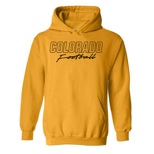 Colorado - NCAA Football : Damian Henderson - Gold Classic Shersey Hooded Sweatshirt-0
