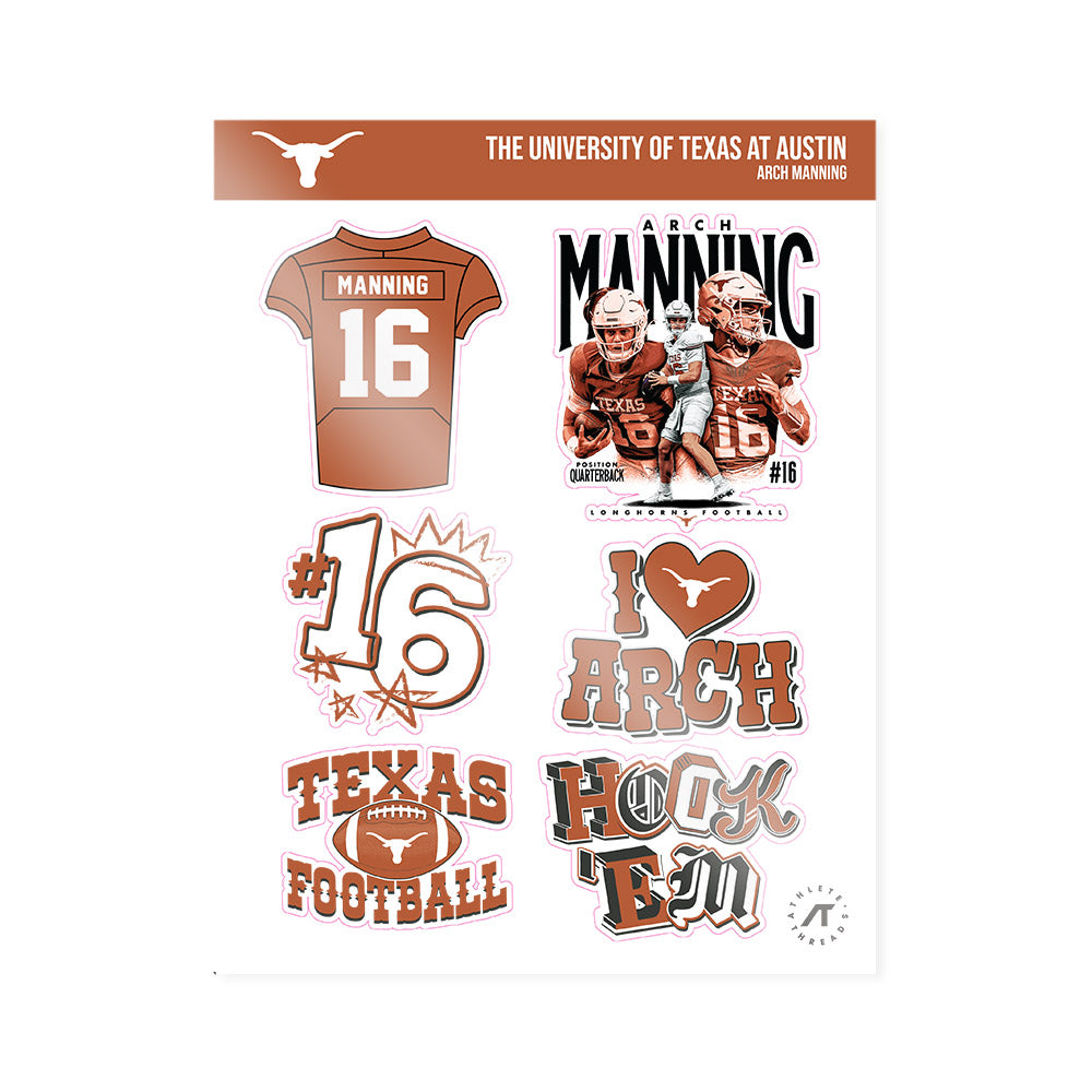 Texas - NCAA Football : Arch Manning - Sticker Sheet-0