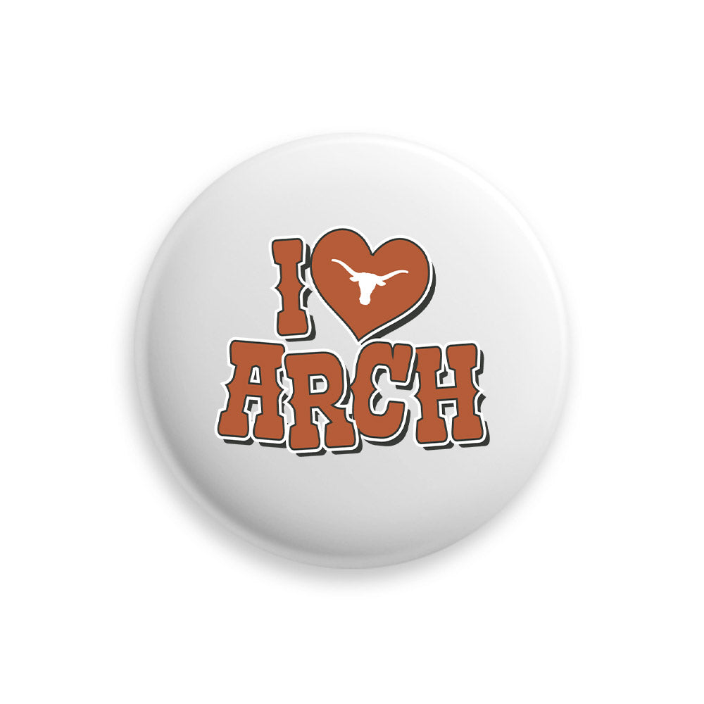 Texas - NCAA Football : Arch Manning - I LOVE ARCH Button 3"-0