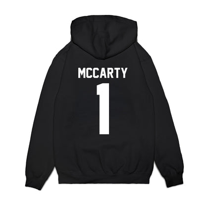 Texas Tech - NCAA Football : AJ McCarty - Vintage Helmet Premium Hooded Sweatshirt-1