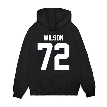 Texas Tech - NCAA Football : Sheridan Wilson - Vintage Helmet Premium Hooded Sweatshirt-1