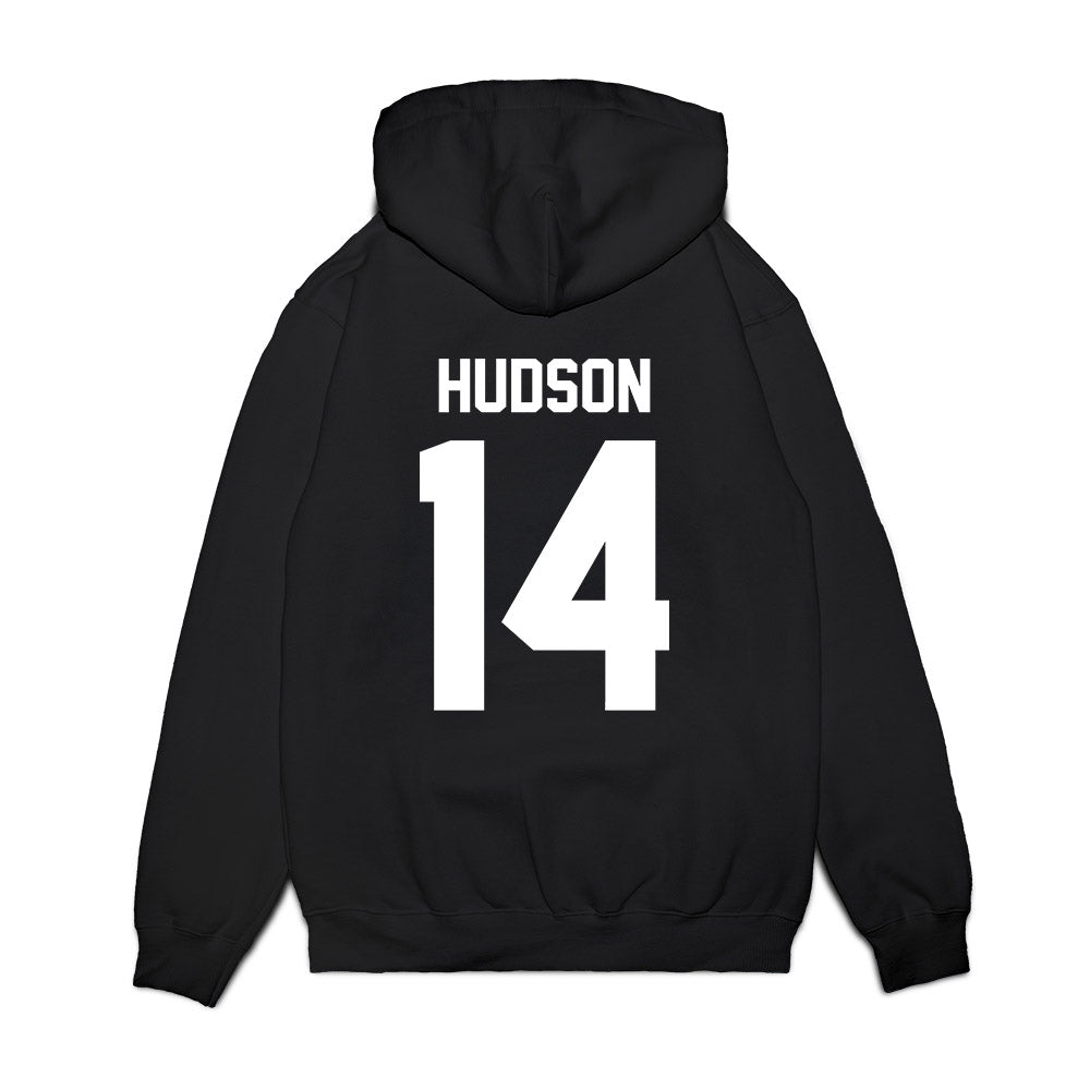 Texas Tech - NCAA Football : Micah Hudson - Vintage Helmet Premium Hooded Sweatshirt-1
