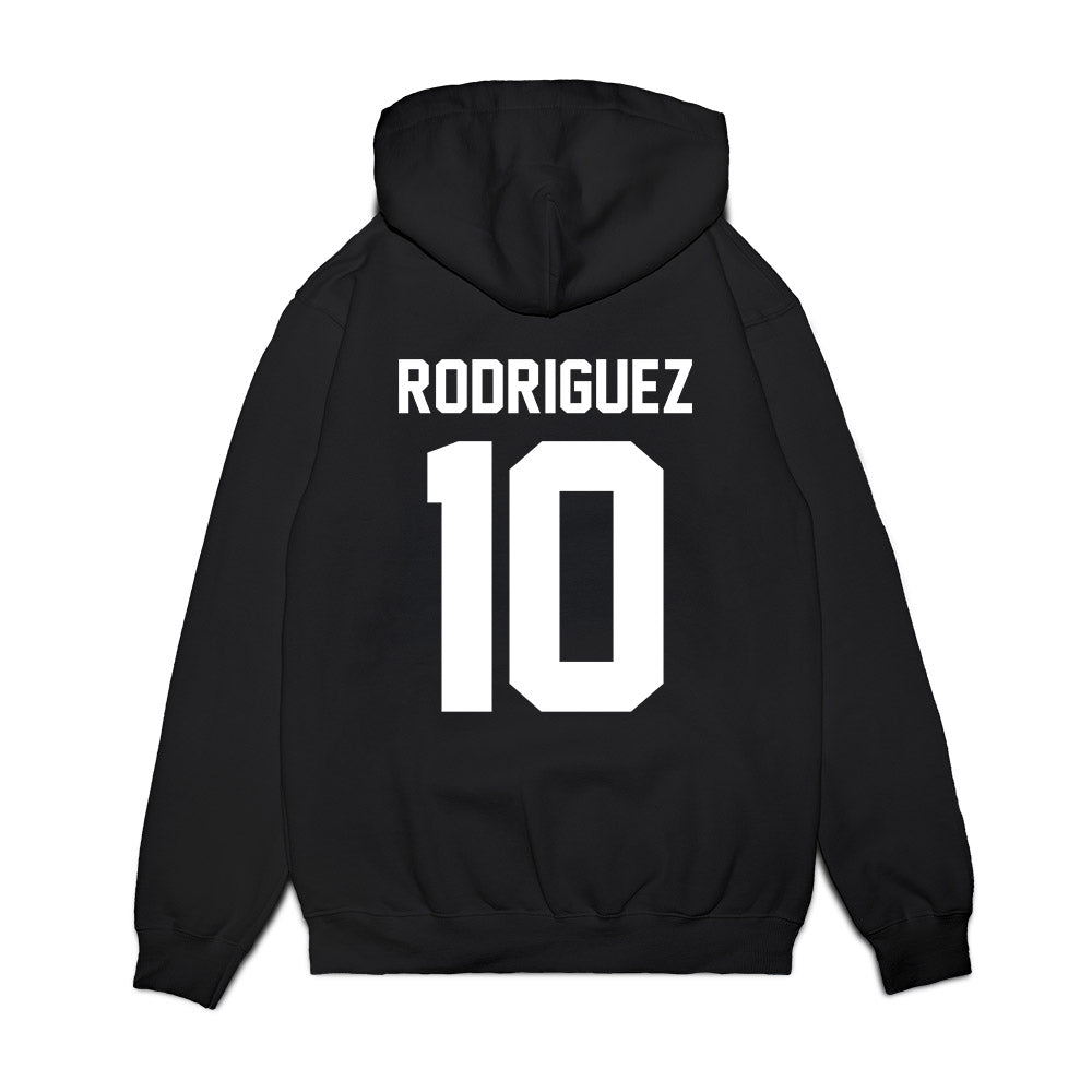Texas Tech - NCAA Football : Jacob Rodriguez - Vintage Helmet Premium Hooded Sweatshirt-1