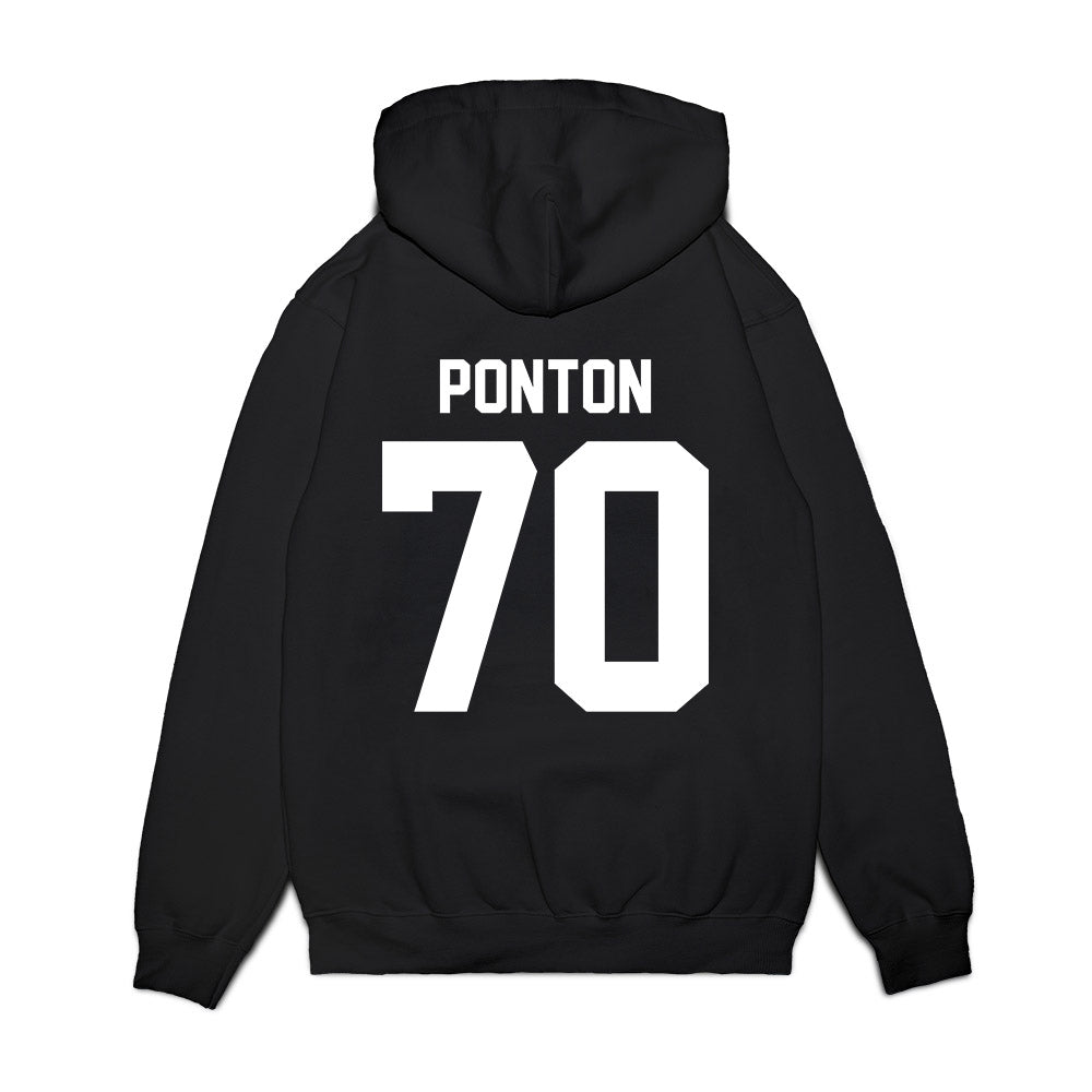 Texas Tech - NCAA Football : Jacob Ponton - Vintage Helmet Premium Hooded Sweatshirt-1