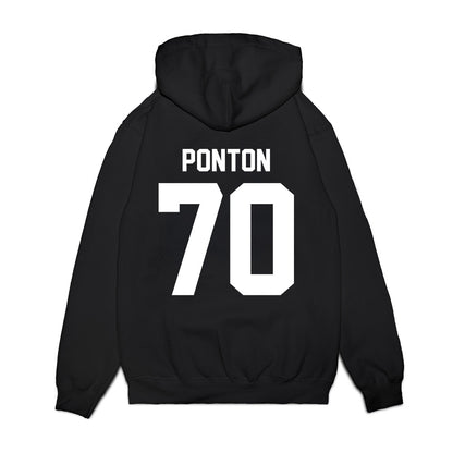 Texas Tech - NCAA Football : Jacob Ponton - Vintage Helmet Premium Hooded Sweatshirt-1