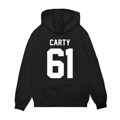 Texas Tech - NCAA Football : Connor Carty - Vintage Helmet Premium Hooded Sweatshirt-1