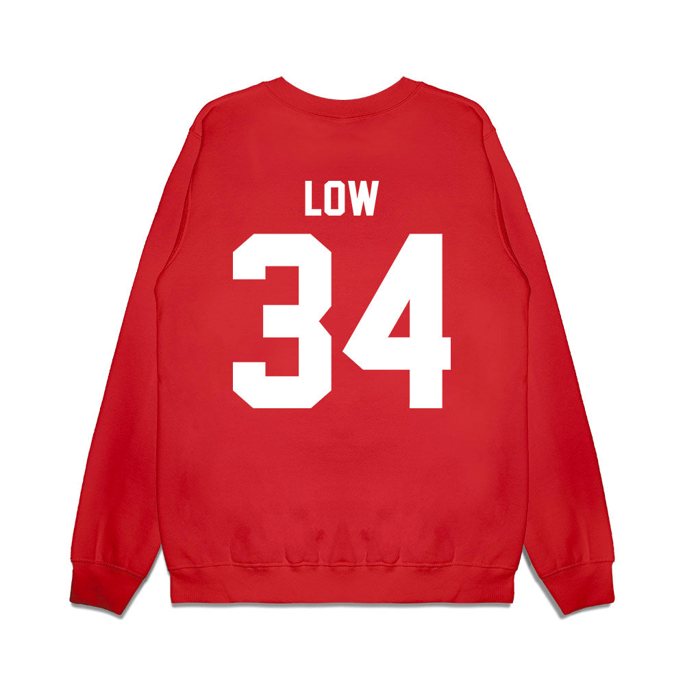 Texas Tech - NCAA Football : Trent Low - Vintage Helmet Premium Crewneck Sweatshirt-1