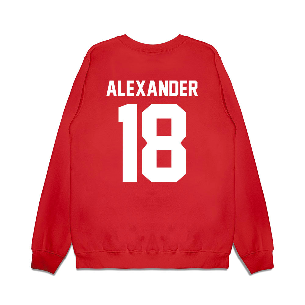 Texas Tech - NCAA Football : Roy Alexander - Vintage Helmet Premium Crewneck Sweatshirt-1