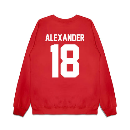 Texas Tech - NCAA Football : Roy Alexander - Vintage Helmet Premium Crewneck Sweatshirt-1