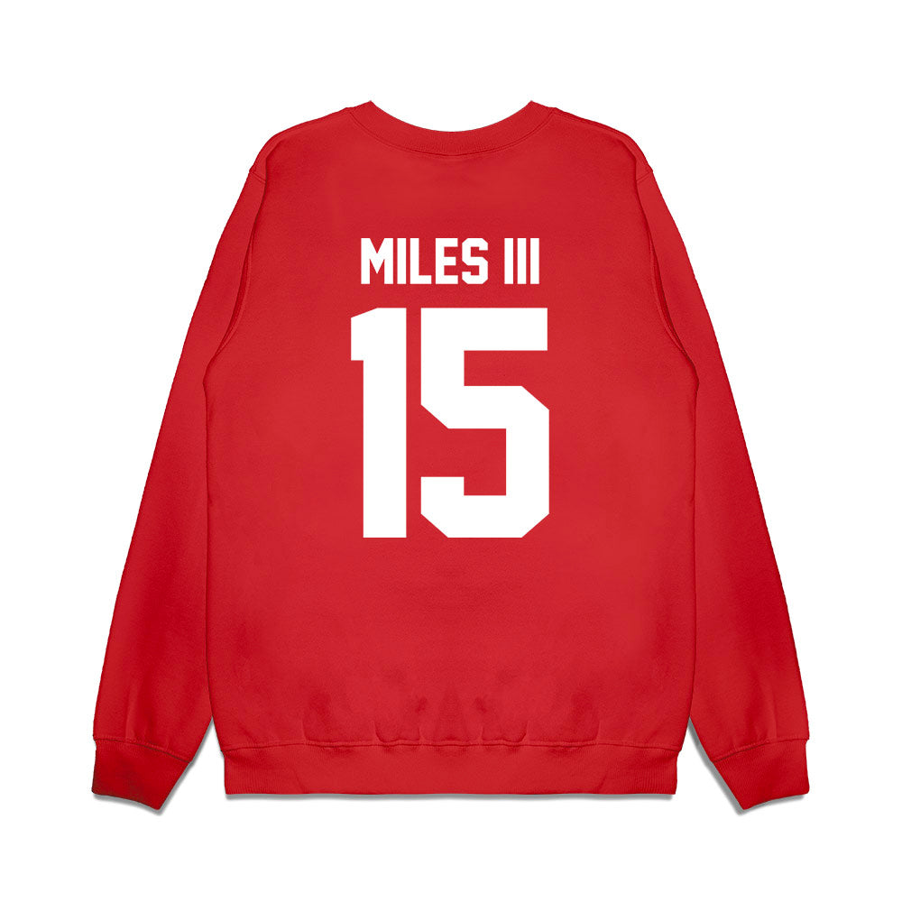 Texas Tech - NCAA Football : Oliver Miles III - Vintage Helmet Premium Crewneck Sweatshirt-1