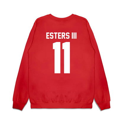 Texas Tech - NCAA Football : Charles Esters III - Vintage Helmet Premium Crewneck Sweatshirt-1