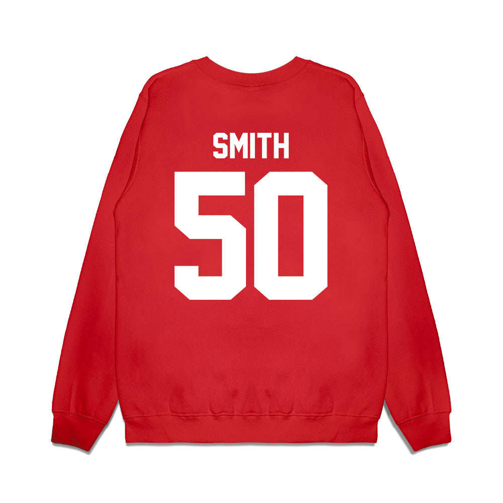 Texas Tech - NCAA Football : Edward Smith - Vintage Helmet Premium Crewneck Sweatshirt-1