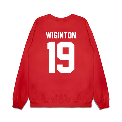 Texas Tech - NCAA Football : Haydon Wiginton - Vintage Helmet Premium Crewneck Sweatshirt-1
