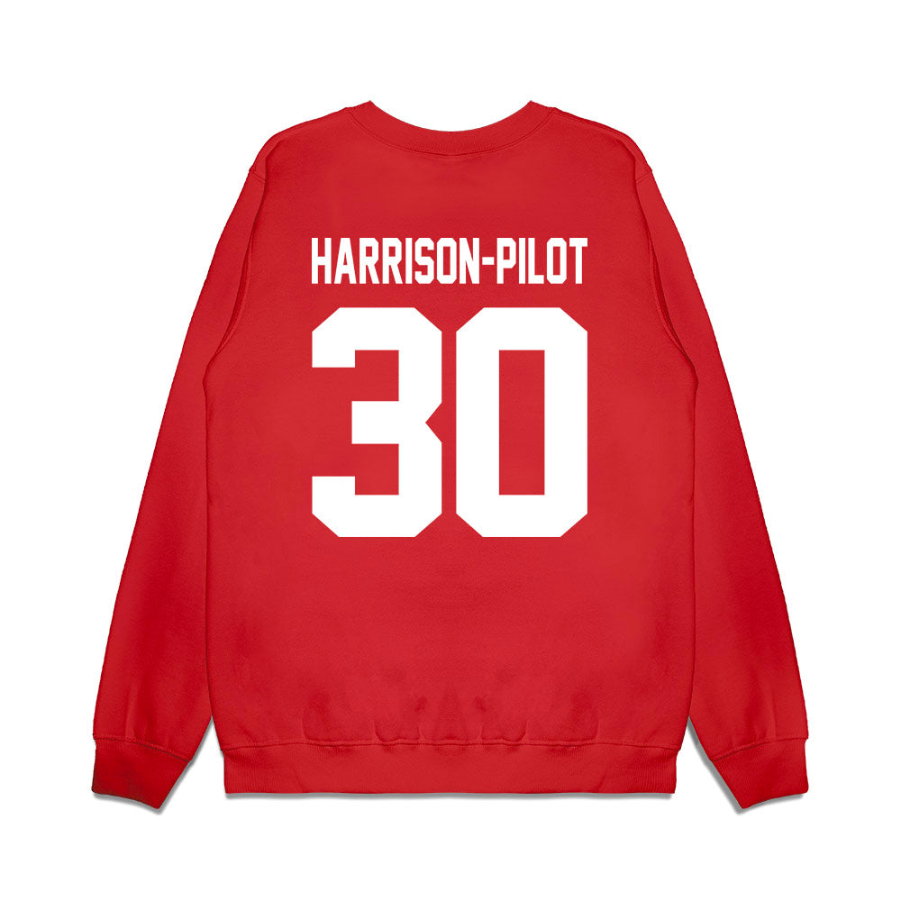 Texas Tech - NCAA Football : Mikal Harrison-Pilot - Vintage Helmet Premium Crewneck Sweatshirt-1