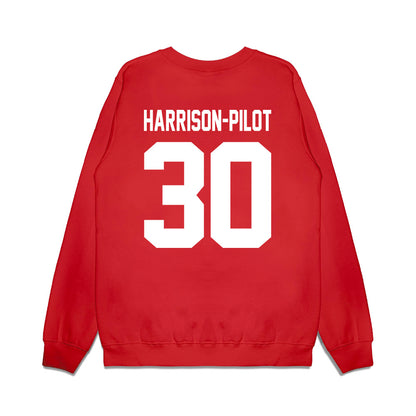 Texas Tech - NCAA Football : Mikal Harrison-Pilot - Vintage Helmet Premium Crewneck Sweatshirt-1