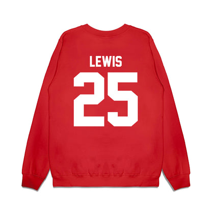 Texas Tech - NCAA Football : Chapman Lewis - Vintage Helmet Premium Crewneck Sweatshirt-1