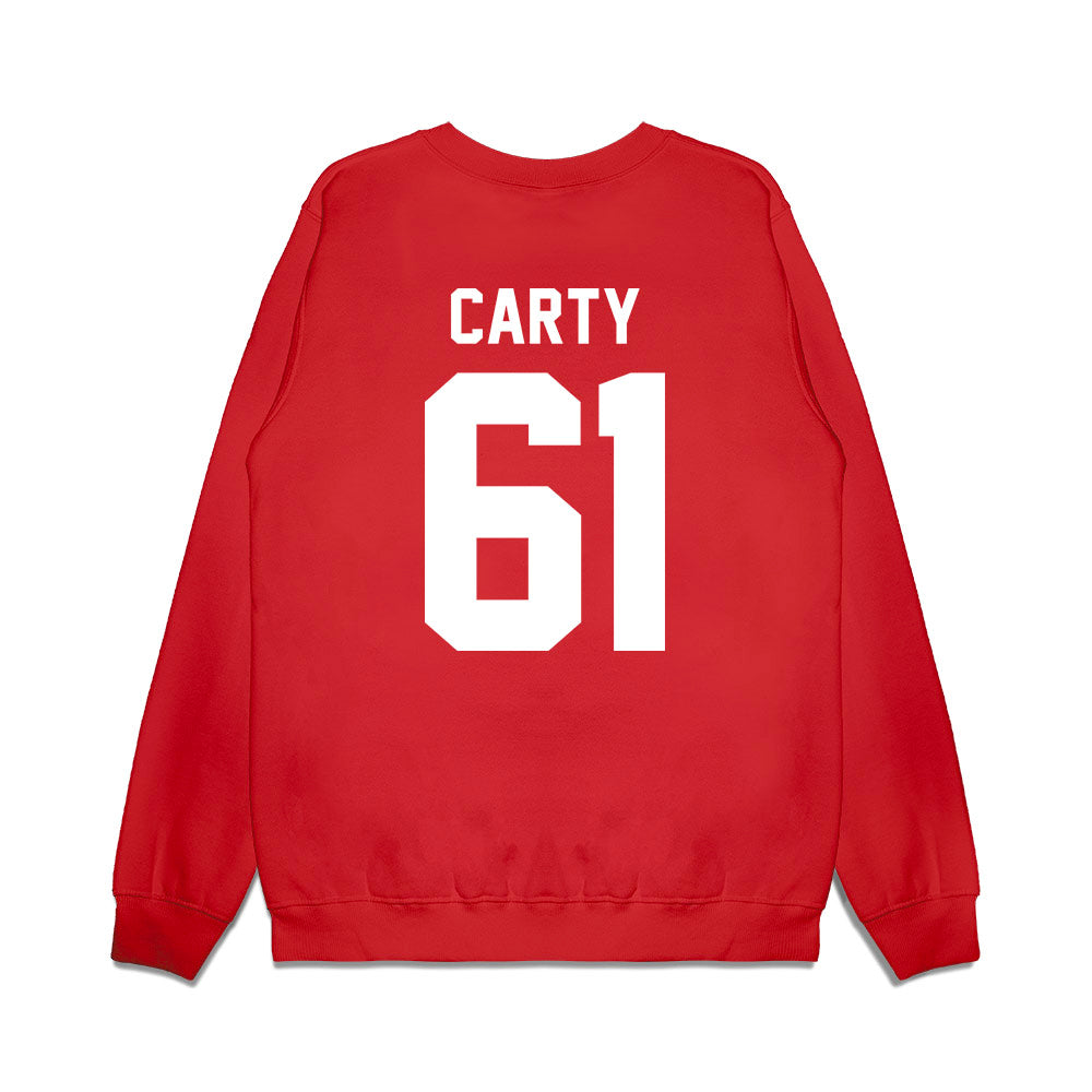 Texas Tech - NCAA Football : Connor Carty - Vintage Helmet Premium Crewneck Sweatshirt-1