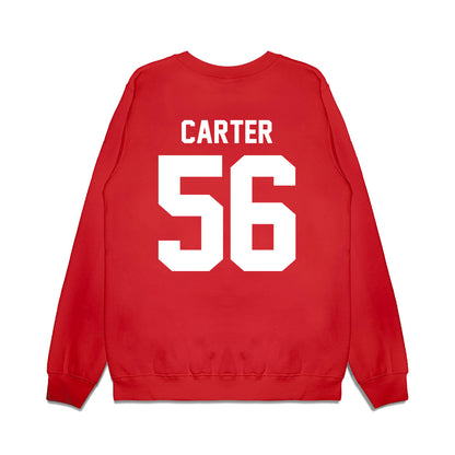 Texas Tech - NCAA Football : Davion Carter - Vintage Helmet Premium Crewneck Sweatshirt-1