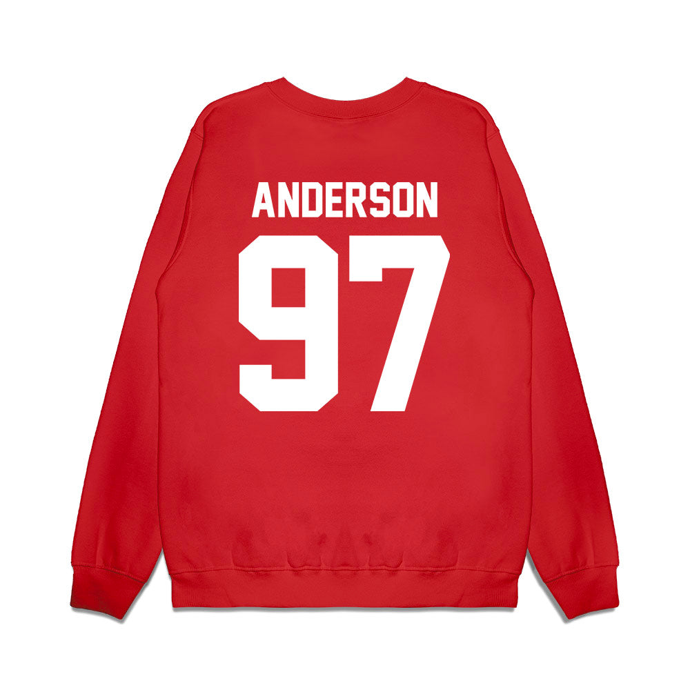 Texas Tech - NCAA Football : Charles Anderson - Vintage Helmet Premium Crewneck Sweatshirt-1
