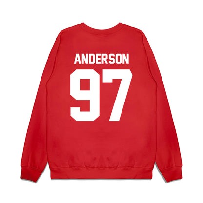 Texas Tech - NCAA Football : Charles Anderson - Vintage Helmet Premium Crewneck Sweatshirt-1