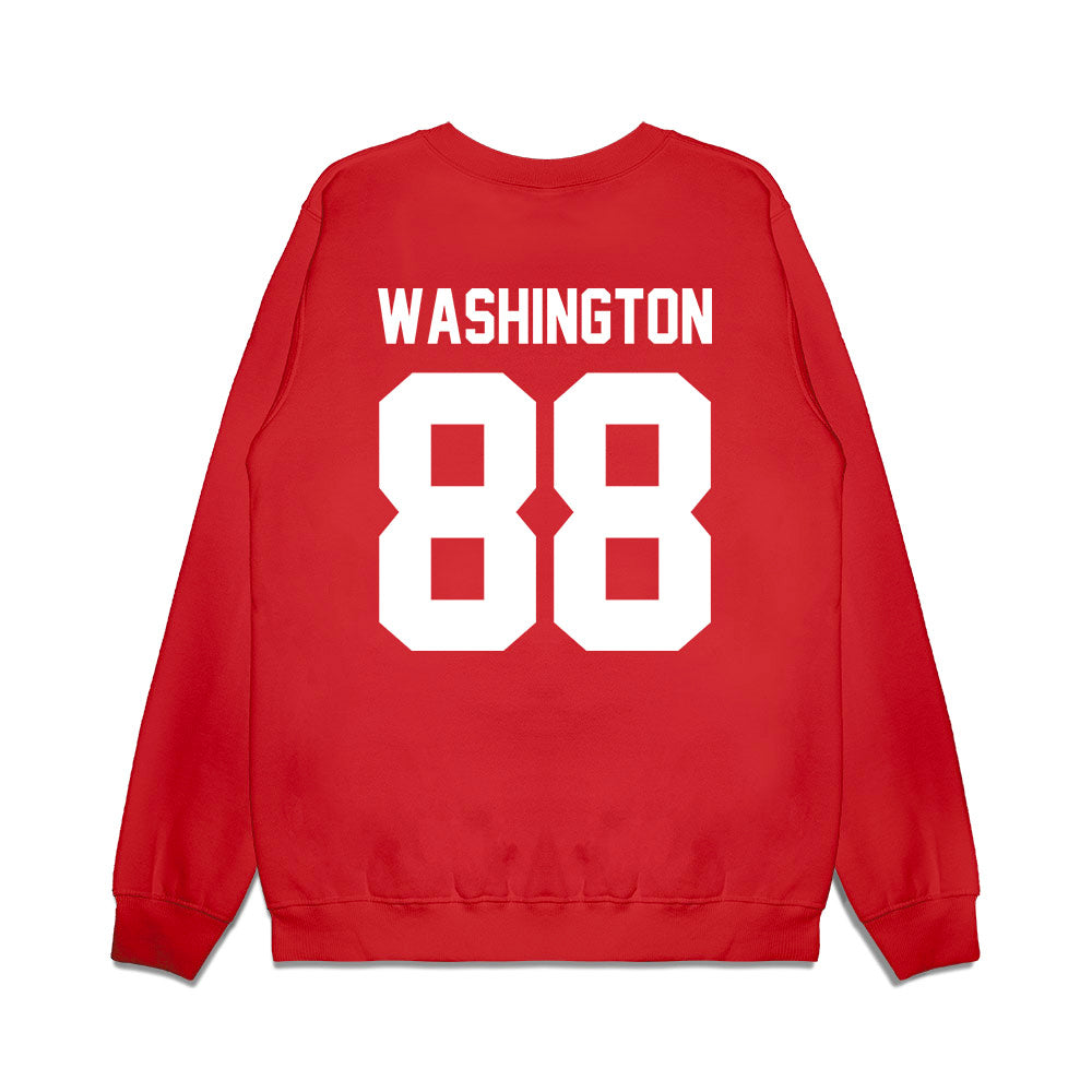 Texas Tech - NCAA Football : Amier Washington - Vintage Helmet Premium Crewneck Sweatshirt-1