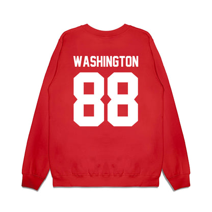 Texas Tech - NCAA Football : Amier Washington - Vintage Helmet Premium Crewneck Sweatshirt-1