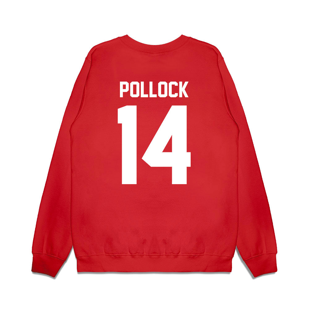 Texas Tech - NCAA Football : Brice Pollock - Vintage Helmet Premium Crewneck Sweatshirt-1