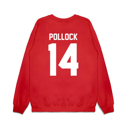 Texas Tech - NCAA Football : Brice Pollock - Vintage Helmet Premium Crewneck Sweatshirt-1