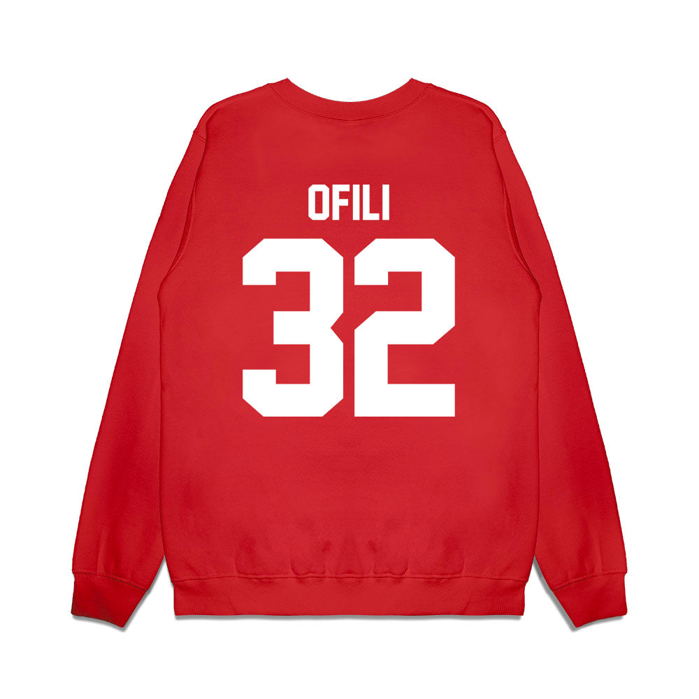 Texas Tech - NCAA Football : Cheta Ofili - Vintage Helmet Premium Crewneck Sweatshirt-1