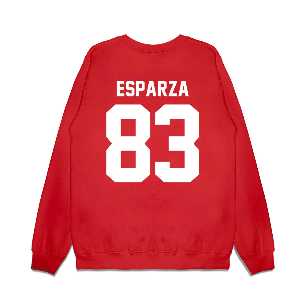Texas Tech - NCAA Football : Jack Esparza - Vintage Helmet Premium Crewneck Sweatshirt-1