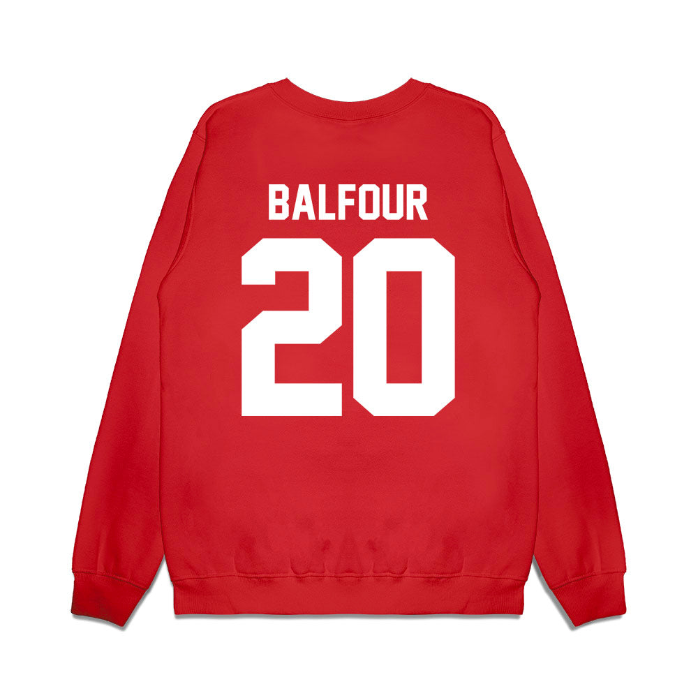 Texas Tech - NCAA Football : Dontae Balfour - Vintage Helmet Premium Crewneck Sweatshirt-1