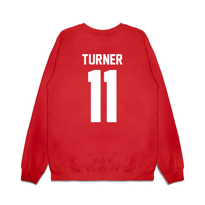 Texas Tech - NCAA Football : Tyson Turner - Vintage Helmet Premium Crewneck Sweatshirt-1