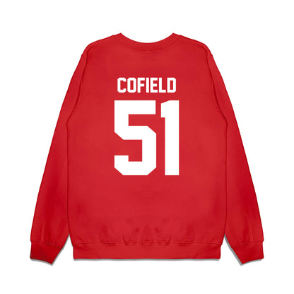 Texas Tech - NCAA Football : Jayden Cofield - Vintage Helmet Premium Crewneck Sweatshirt-1