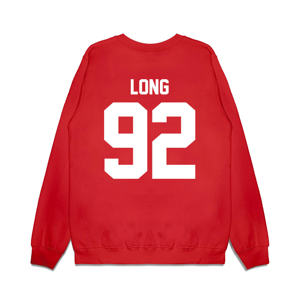 Texas Tech - NCAA Football : Kasen Long - Vintage Helmet Premium Crewneck Sweatshirt-1