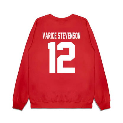 Texas Tech - NCAA Football : Marquez Varice Stevenson - Vintage Helmet Premium Crewneck Sweatshirt-1