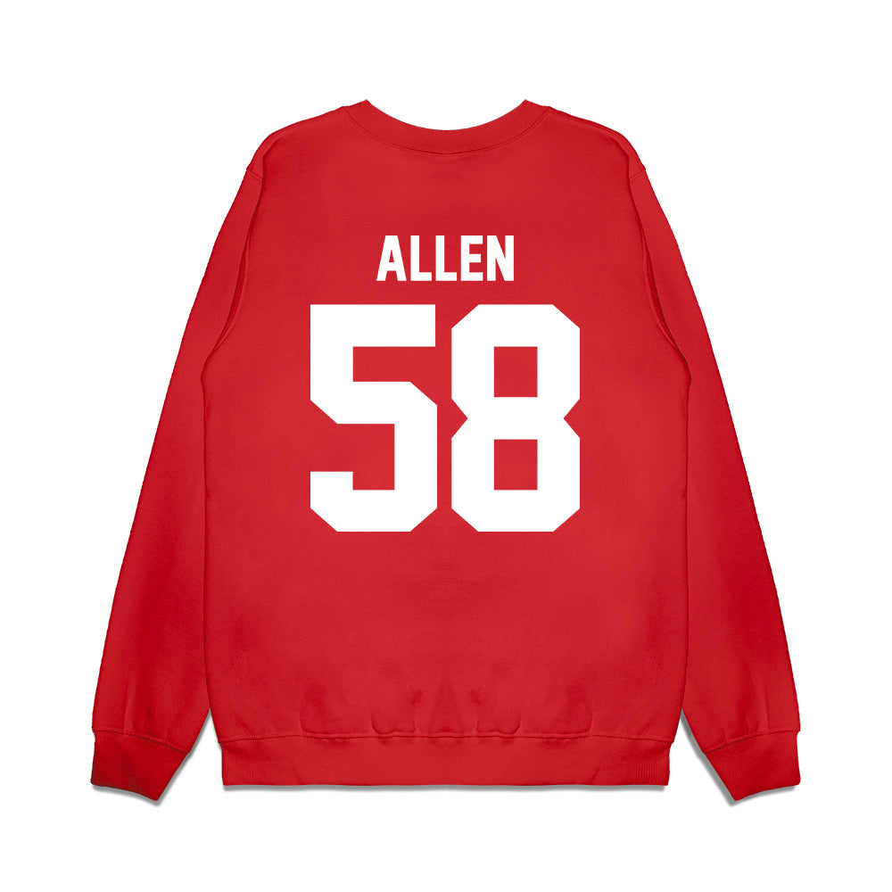Texas Tech - NCAA Football : Tanner Allen - Vintage Helmet Premium Crewneck Sweatshirt-1