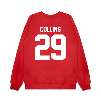 Texas Tech - NCAA Football : Chief Collins - Vintage Helmet Premium Crewneck Sweatshirt-1
