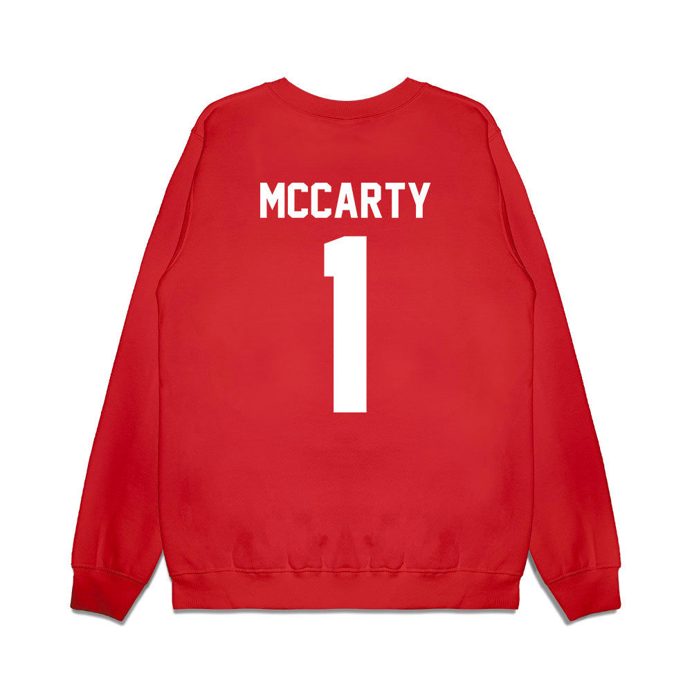 Texas Tech - NCAA Football : AJ McCarty - Vintage Helmet Premium Crewneck Sweatshirt-1
