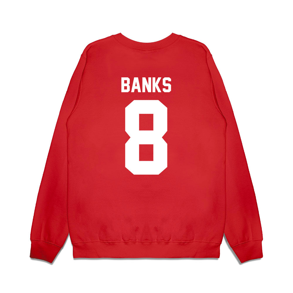 Texas Tech - NCAA Football : E'Maurion Banks - Vintage Helmet Premium Crewneck Sweatshirt-1