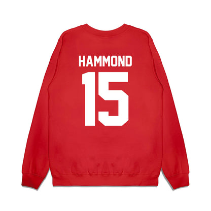 Texas Tech - NCAA Football : William Hammond - Vintage Helmet Premium Crewneck Sweatshirt-1