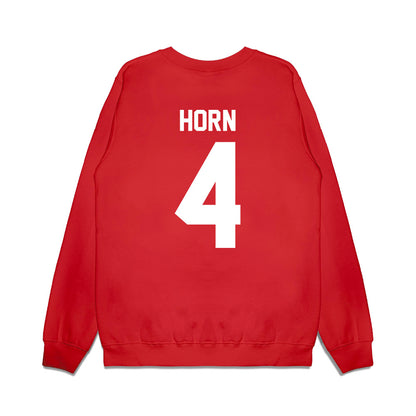 Texas Tech - NCAA Football : Maurion Horn - Vintage Helmet Premium Crewneck Sweatshirt-1