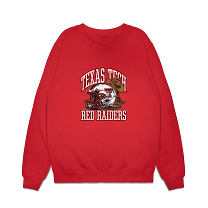 Texas Tech - NCAA Football : Malik Esquerra - Vintage Helmet Premium Crewneck Sweatshirt-0