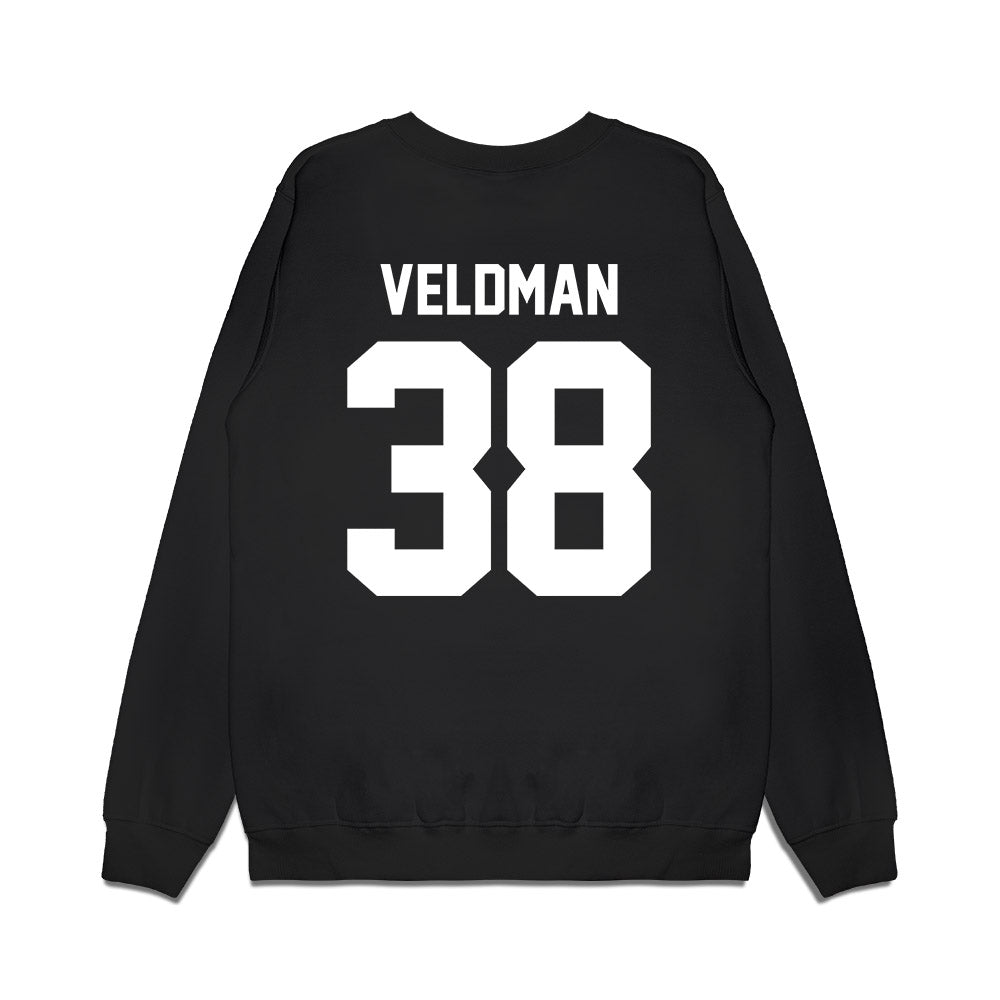 Northwestern - NCAA Football : Joshua Veldman - Vintage Football Premium Crewneck Sweatshirt-1