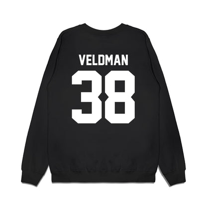 Northwestern - NCAA Football : Joshua Veldman - Vintage Football Premium Crewneck Sweatshirt-1