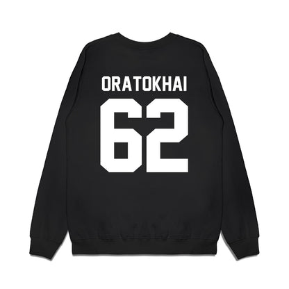 Northwestern - NCAA Football : Adrian-Izic Oratokhai - Vintage Football Premium Crewneck Sweatshirt-1