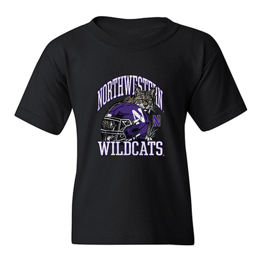 Northwestern - NCAA Football : Hunter Welcing - Vintage Football Youth T-Shirt-0