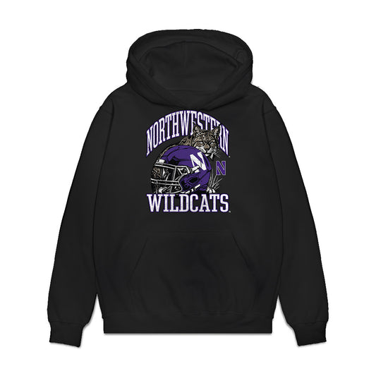 Northwestern - NCAA Football : Miguel Jackson - Vintage Football Premium Hooded Sweatshirt-0